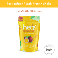 Heal Passionfruit Punch Protein Shake Powder - Dairy Whey Protein (15 servings) HALAL - Meal Replacement, Plant Protein