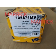 Honda Civic FC TEA TRO brake pad front FBK