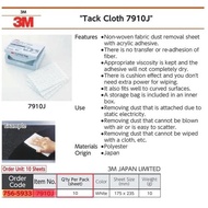 Tack Cloth 10 Pcs/ Pack 175 X 235 Mm White 3m 7910J