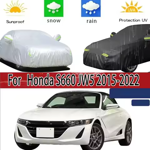 For Honda S660 JW5 2015-2022 Full Car Covers Outdoor Sun Anti UV Rain Snow Dust Protection Oxford Cl