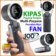 Multi-Purpose Mini Fan 180° Adjustable Angle High-Speed Handheld Fan Strong Wind Neck Fan Kipas N607