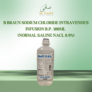 B Braun Sodium Chloride Intravenous Infusion B.P. 500ml (Normal Saline NaCl 0.9%)