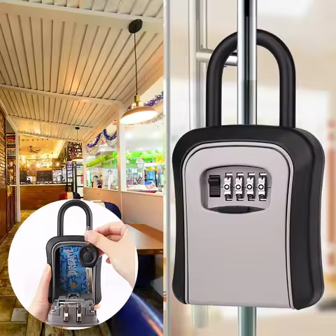 1Pc Password Key Box Outdoor Key Safe Lock Box Decoration Key Code Box Key Storage Lock Box Wall Mou