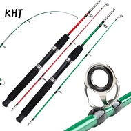KHJ Spinning Rod, 1.0m Length 107g Lure Weight Fishing Rod, High Quality Carbon 2 Sections Travel Fi
