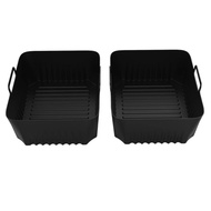 2Pcs Air Fryer Silicone Liners for Ninja AF500 Air Fryer Non-Stick Air Fryer Basket Accessories Reus
