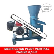 Mesin Cetak Pelet Vertikal Komplit Mesin Penggerak