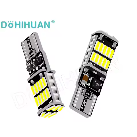 DOHIHUAN 2PCS Super Bright T10 W5W Led BA9S BAX9S BAY9S H6W H21W Bulb 194 T4W Rear Fog Light Interio