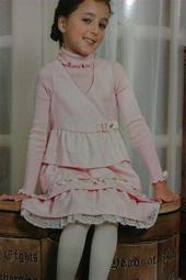 最後降價!全新 nicholas &amp; bears 專櫃正品 秋冬甜美公主風 粉色二件式洋裝 禮服 6歲
