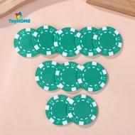 GPHA> 10 Pcs ABS Plastic   Casino Texas Hold'em  Metal Coins 11.5g   Game Chip Set Accessories new