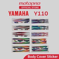 YAMAHA Y110 Sticker Body Cover Set Coverset Strike Stripe Y110