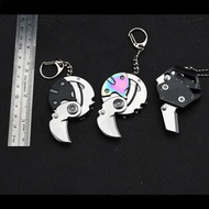 Coin Pocket Outdoor Folding Knife Sharp Portable Pocket Pendant Neck Key Mini EDC Tool Fruit Knife