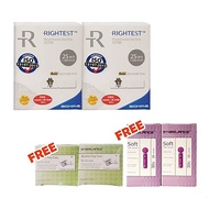 [NON-RETURN] BIONIME RIGHTEST GS700 BLOOD GLUCOSE TEST STRIPS 2X25'S FOC LANCETS 2X25'S+ALCOHOL SWAB