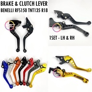 BENELLI RFS150 TNT135 R18 R18i BRAKE CLUTCH LEVER SET ALLOY RFS 150 TNT LEVEL HAND HANDLE BAR SKRU B