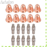 HSHELAA 20pcs Plasma Cutter Electrode, 0.9mm Aperture 0.8mm Aperture Plasma Cutter Nozzle, Swirl Rin