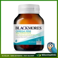 [sgseller] Blackmores Omega Mini High Concentrate (60s) Contains DHA, EPA & Omega-3 for General Well