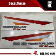 Thaco Forland FD 140 4wd truck sticker set. Thaco Forland Fd140 4wd truck sticker
