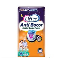 Lifree Anti Bocor Ekstra Serap Pants M10 L8 XL6 XXL5 Lifree Popok Dewasa Celana