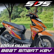 ( COD ) Decal Stiker Motor Full Body Beat Smart Key 2024 Stiker Beat Smart Key Motif Street Mode