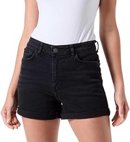 NMMONI HW DNM AZ360BL Noos Women's Shorts, Black, M, black, Medium