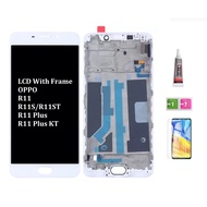 LCD with Frame For OPPO R11 R11S R11ST R11 Plus KT LCD Display with Bezel Touch Screen