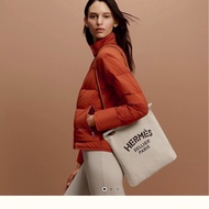 Hermes ALINE GROOMING BAG 經典馬術包 PM 少用 閑置品 愛馬仕帆布包