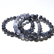 Natural Crystal Iolite Elastic Bracelet Gelang Semulajadi