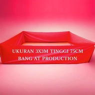 Arena kain 3x3m geber ayam aduan