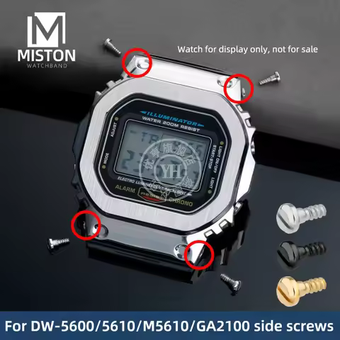Bezel screws for G-Shock DW5600 DW5610 DW-5030 GA-2100 DW-6900 series Case Screws Metal Casio Watch 