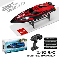 HJ808 RC Battery Boat 2.4Ghz 25km/h High-Speed Remote Control Racing Ship Water Speed Boat Children 