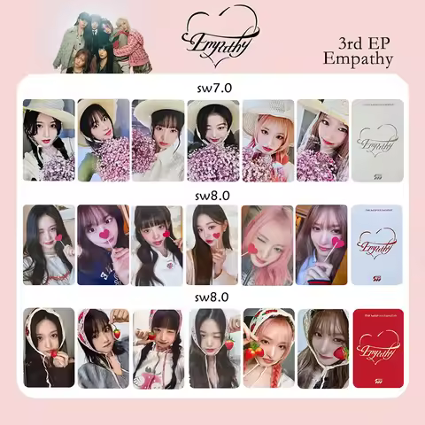 6/18Pcs/Set KPOP Yujin Gaeul Liz EMPATHY Album Selfie Cards Rei Leeseo Wonyoung SW Ver Two Sides Pho