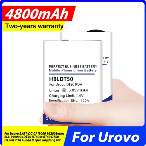 Battery For Urovo BXRT-DC-07 DT40se RT40 DT50 DT50R i3000 16200Series i6310 DT30 i9000s PDA Yunda M7