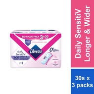 LIBRESSE Daily SensitiV Longer & Wider Liner 3 x 30's Big Value Pack