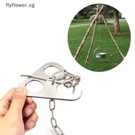 【Spot goods】 Camping Hanging Tripod With Bag Pot Rack BBQ Steel Rack  Tripod Fire For Picnic Bonfire Party Outdoor Tool （syl）