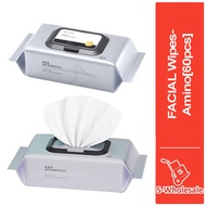 S-Wholesale 60 Pieces Disposable Facial Cleansing Gentle Moisturizing Quick Drying No-Rinse Makeup R