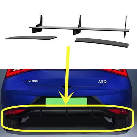 Fit Hyundai i20 Standard 2020-2022 Year Rear Diffuser Bumper Lips Spoiler Splitter Body Kit Accessor