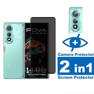 For Tecno Pova Curve 5G Anti-Spy Screen Protector For Tecno Spark Go 1 1s 2024 2023 2022 2021 Camon 