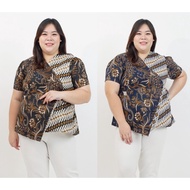 ATASAN BATIK BLOUSE BATIK WANITA MODERN ETNIK 309 JUMBO BIG SIZE HAMIL