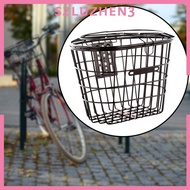 [Szluzhen3] Bike Basket Convenient Accessories Lightweight Portable Front Frame Bike