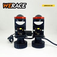 WERACE LED Headlamp H4 Mini Projector Projie Y7D Y7 Superbright Headlight Mobil Motor Universal