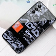 HP (U 074) Samsung A04s Glass Case - Casing Samsung A04shp - Samsung A04s Glossy Glass Softcase - Sa