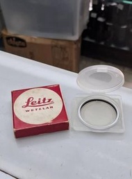 Leica black silver E43 E41 UV/SL/yellow filter case and box