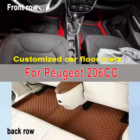 Car Floor Mats For Peugeot 206CC 206 CC T16 2000~2008 Accessories