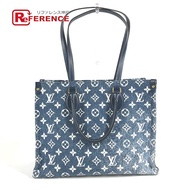 LOUIS VUITTONRFIC Monogram Denim Jacquard OnTheGo MM 單肩包