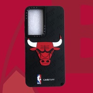 3D Silicone Chicago Bulls team cartoon Phone Case For Samsung S24 S23 S22 S21 S20 Plus S24Ultra S22u