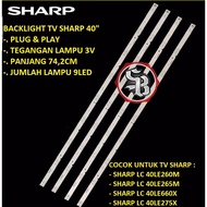 SHARP 40-INCH 9 LED 3 TV BACKLIGHT VOLT