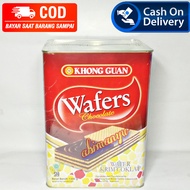 Khong Guan Kaleng Wafer Chocolate - wafer coklat khong guan1300 gram