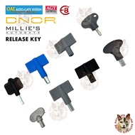( RANDOM COLOR ) AUTOGATE RELEASE KEY E8 E1000 1200 1400 E8 E3000 GFORCE DNOR OAE 888 333A ALLEN KEY