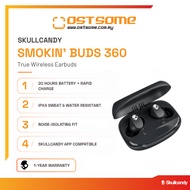 Skullcandy Smokin' Buds 360 True Wireless Earbuds - Bluetooth Earbuds, 20H Battery, Lightweight, Wir