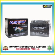 ✼ ❥ ♒ DAYWAY Original Motorcycle Battery 4L/5L Maintenance Free Battery, Motorcycle Batteries & Acc