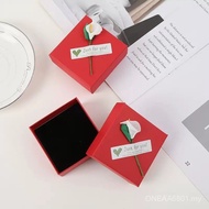 Flannel Jewelry Jewelry Box Storage Earrings Ring Pendant Bracelet Packaging Gift Box Necklace Box O